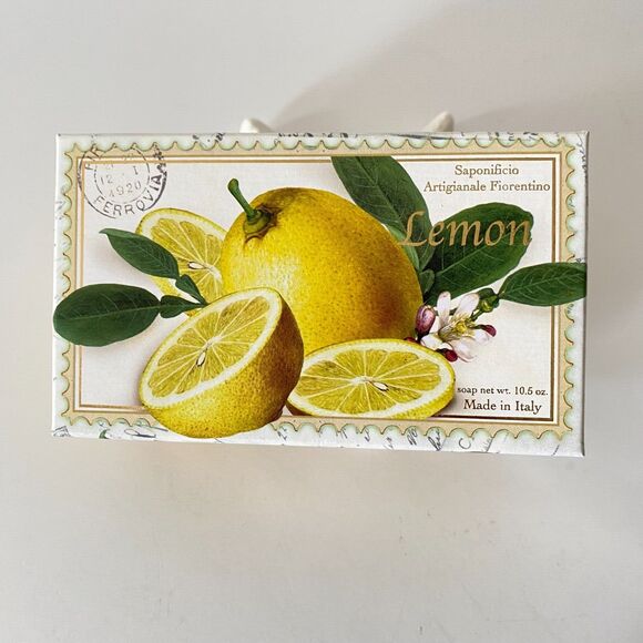 Lemon Scented Soap Made‎ In Italy 10.50 Oz Saponificio Artigianale Fiorentino - Picture 1 of 6